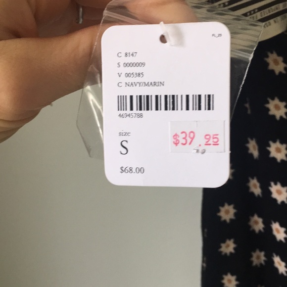 Free people navy NWT intimately flower ruffle - Picture 6 of 7